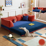 折りたたみ式 ソファベッド コーデュロイ生地 連結・分割可能 幅100～220cm 伸縮タイプ シングル～ダブル対応 モダン おしゃれ mgjjj-1138