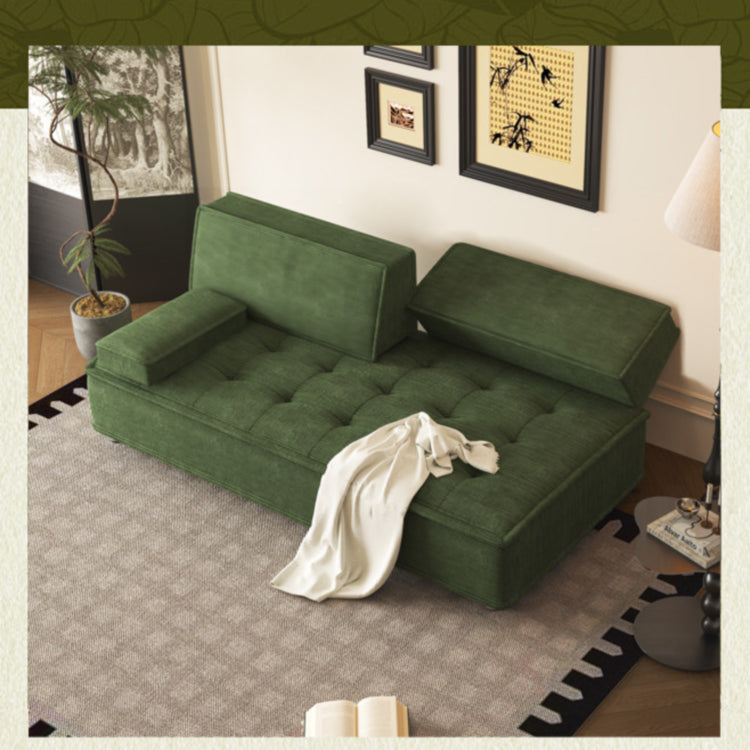 コーデュロイ ソファベッド 折りたたみ式 幅110?200cm｜ロータイプ 2WAY リビング用 おしゃれ モダン コンパクト 寝心地 yyjj-1168