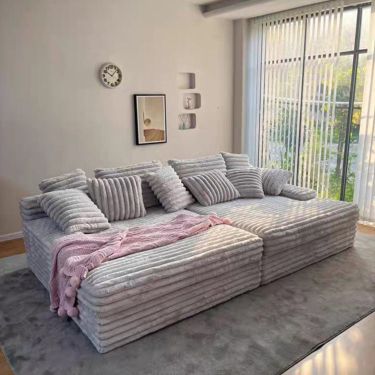 真空圧縮 ソファベッド 布製 深座面 ストレートソファ＋シェーズロング カバー洗濯可 リビング用 jj-1229-13