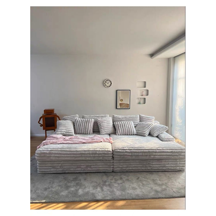 真空圧縮 ソファベッド 布製 深座面 ストレートソファ＋シェーズロング カバー洗濯可 リビング用 jj-1229-13