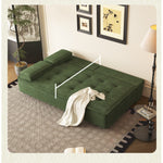 コーデュロイ ソファベッド 折りたたみ式 幅110?200cm｜ロータイプ 2WAY リビング用 おしゃれ モダン コンパクト 寝心地 yyjj-1168