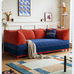 折りたたみ式 ソファベッド コーデュロイ生地 連結・分割可能 幅100～220cm 伸縮タイプ シングル～ダブル対応 モダン おしゃれ mgjjj-1138