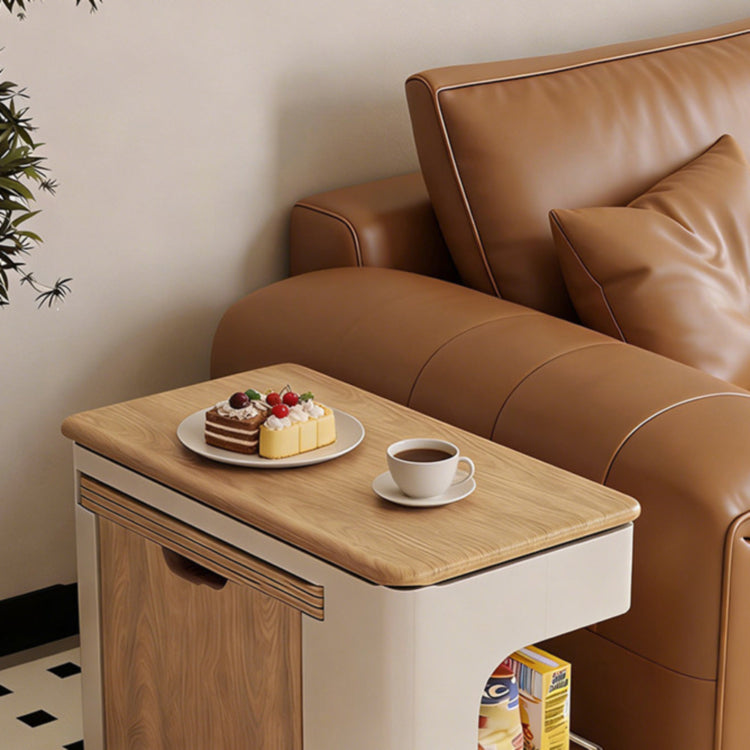 可動式折りたたみ伸縮テーブル 天然木製 リビング 昇降 サイドテーブル jx-112-18