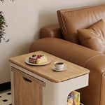 可動式折りたたみ伸縮テーブル 天然木製 リビング 昇降 サイドテーブル jx-112-18