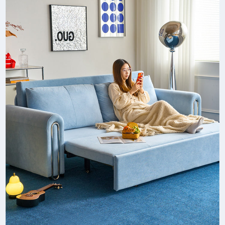 ソファベッド 布製 バウハウスデザイン スライド式 160cm?220cm ワイド対応 リビング用 モダン 高級感 mgj-1162