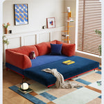 折りたたみ式 ソファベッド コーデュロイ生地 連結・分割可能 幅100～220cm 伸縮タイプ シングル～ダブル対応 モダン おしゃれ mgjjj-1138