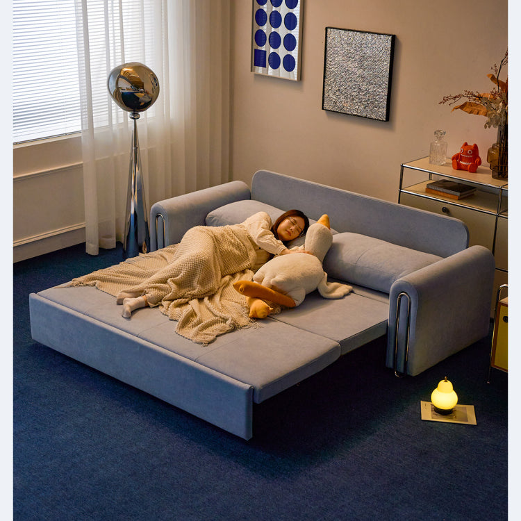 ソファベッド 布製 バウハウスデザイン スライド式 160cm?220cm ワイド対応 リビング用 モダン 高級感 mgj-1162