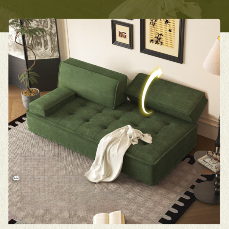 コーデュロイ ソファベッド 折りたたみ式 幅110?200cm｜ロータイプ 2WAY リビング用 おしゃれ モダン コンパクト 寝心地 yyjj-1168