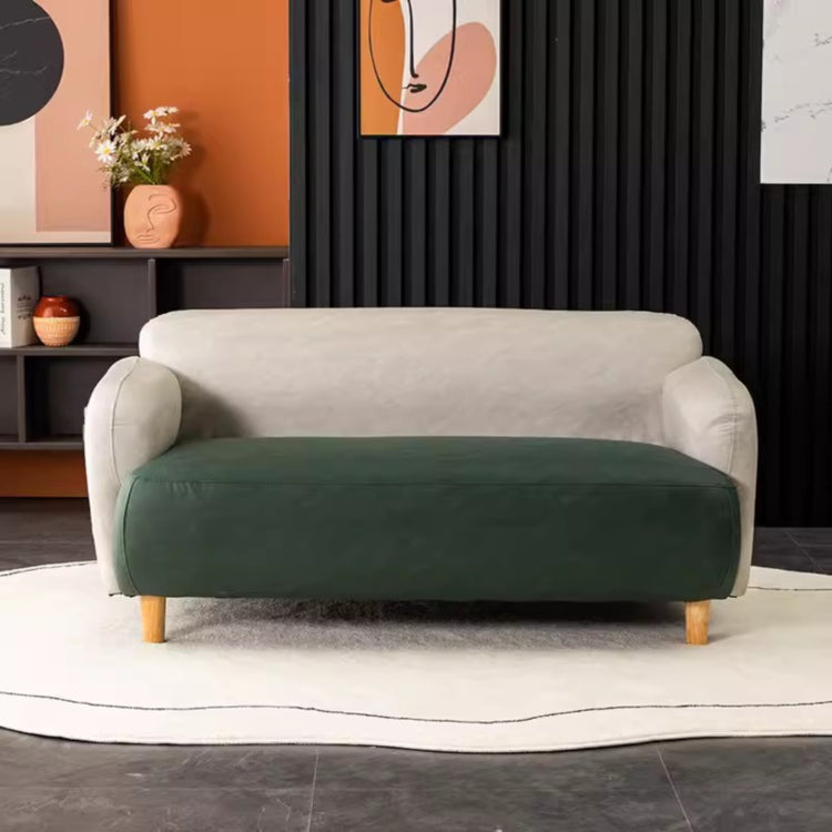 ソファ おしゃれ【1～3人掛け】エアレザー 北欧モダン ソファ オレンジ 高耐久 防汚 リビング ワンルーム向け qm-1