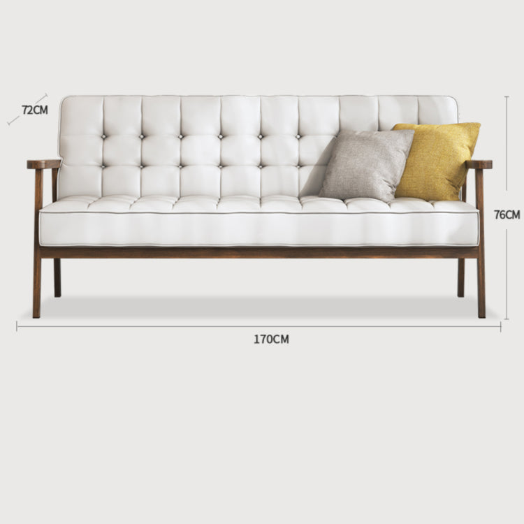 アッシュ材&合成皮革 高級ソファー - おしゃれで快適なリビングの主役 fcp-1304