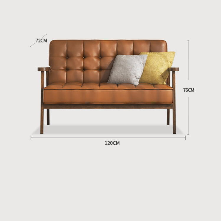 アッシュ材&合成皮革 高級ソファー - おしゃれで快適なリビングの主役 fcp-1304