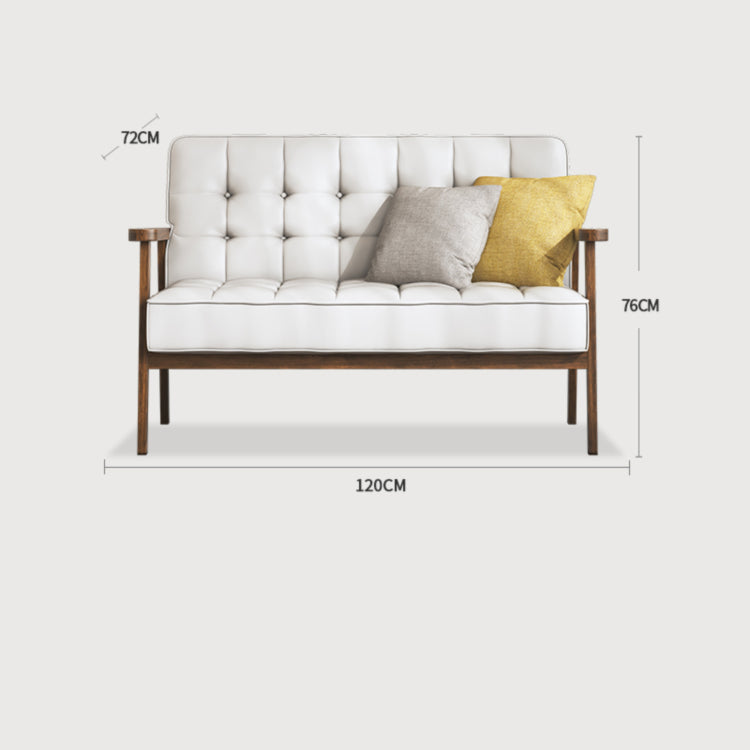 アッシュ材&合成皮革 高級ソファー - おしゃれで快適なリビングの主役 fcp-1304