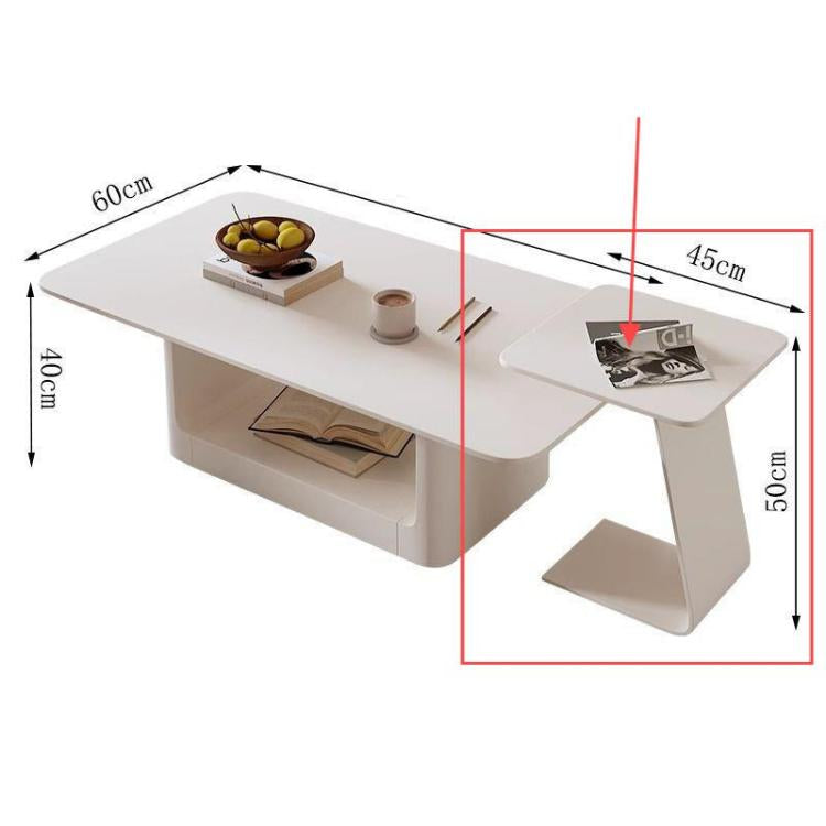 現代ラグジュアリー×ミニマルデザイン セラミックストーン天板リビングテーブル｜新作 小空間対応 クリエイティブ 高級感漂う長方形テーブル htt-3545