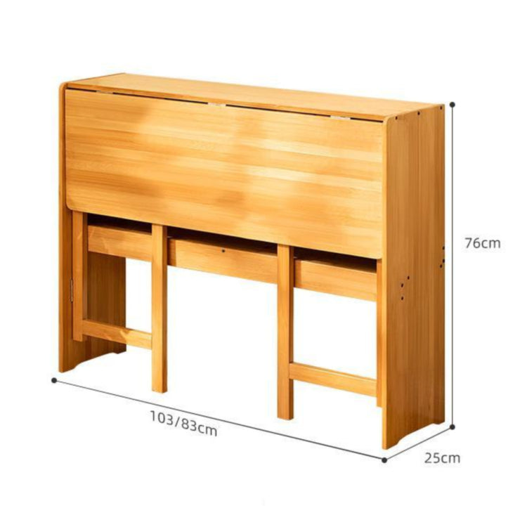 折りたたみ書桌 無垢材デスク 天然木 コンパクト 実木製 省スペース 在宅ワーク 学習机 ナチュラル G3-7224