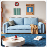 ソファベッド 布製 バウハウスデザイン スライド式 160cm?220cm ワイド対応 リビング用 モダン 高級感 mgj-1162