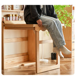 実木 折りたたみダイニングテーブル＆カウンター収納一体型｜折りたたみ椅子セット ナチュラル 北欧風 天板140cm hemw-1126