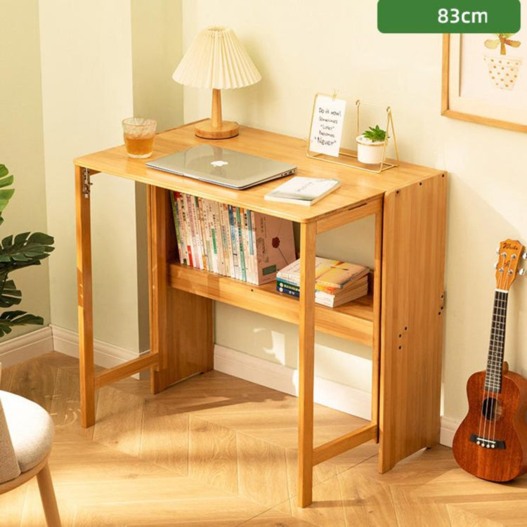 折りたたみ書桌 無垢材デスク 天然木 コンパクト 実木製 省スペース 在宅ワーク 学習机 ナチュラル G3-7224