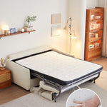 ソファベッド 布製 折りたたみ式 リクライニング対応 幅123～192cm コンパクト 2人掛け ベッド兼用 ファブリック 北欧 シンプル おしゃれ ddw-1154