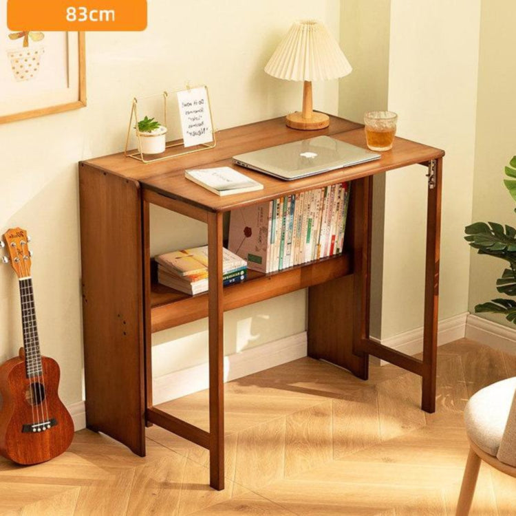 折りたたみ書桌 無垢材デスク 天然木 コンパクト 実木製 省スペース 在宅ワーク 学習机 ナチュラル G3-7224