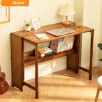 折りたたみ書桌 無垢材デスク 天然木 コンパクト 実木製 省スペース 在宅ワーク 学習机 ナチュラル G3-7224