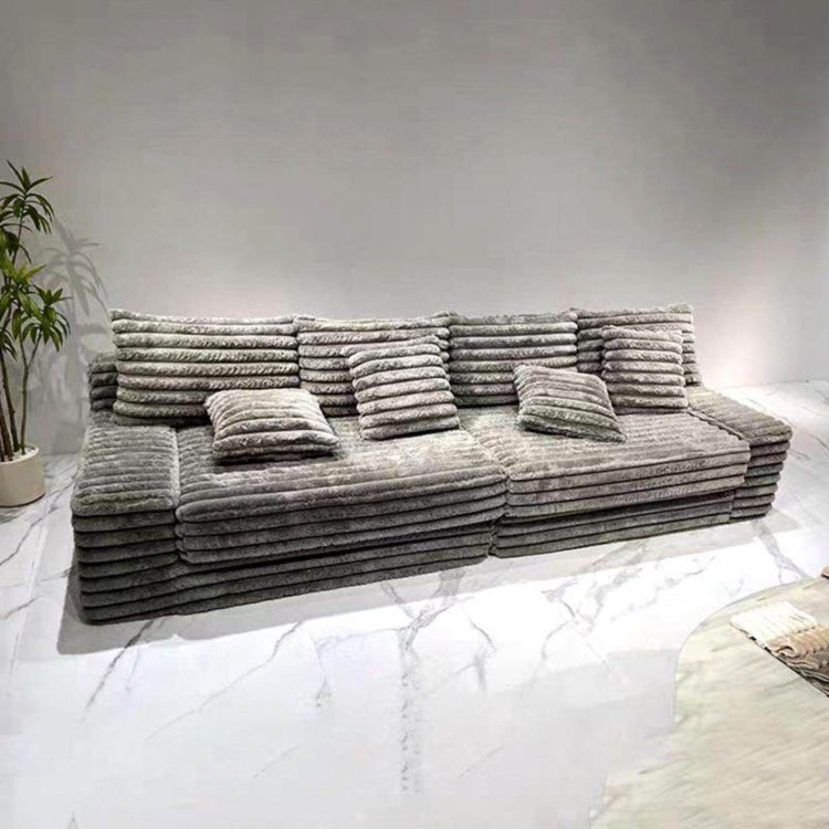 真空圧縮 太畝コーデュロイ ソファ 純ウレタンフォーム使用 布製 リビング用 くつろぎ系 ローソファ／怠け者ソファ dhyssf-1229-7