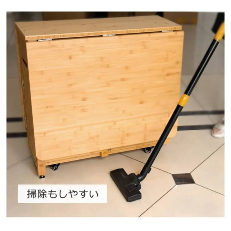 竹製バタフライテーブル 折りたたみダイニングテーブル 単品椅子単品チェアセット 伸縮式対応 zt-143