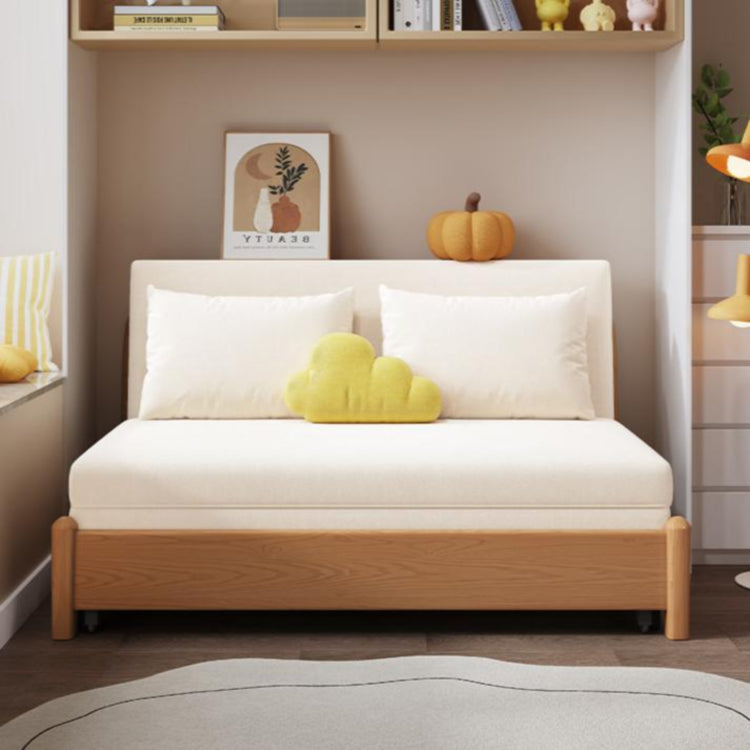 天然木 伸縮式ソファベッド｜実木フレーム ソファ兼ベッド 多サイズ対応（幅0.75～1.85m） ナチュラルデザイン G4-7278
