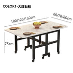 薄型折りたたみダイニングテーブルシンプル多機能伸縮可動長方形 hzyl-3480