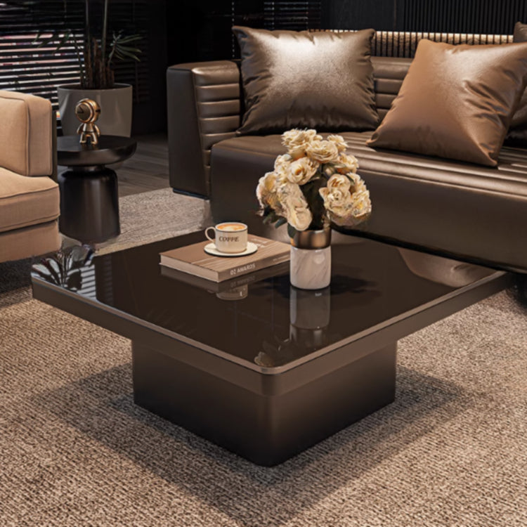 スタイリッシュなセラミックガラス製センターテーブル - モダンなリビングに最適なインテリア家具 fel-3067