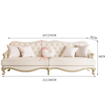 エレガントな合成皮革ソファー - リビングの豪華なアクセント hgl-4331