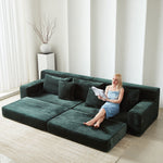 真空圧縮 太畝コーデュロイ ソファ 純ウレタンフォーム使用 布製 リビング用 くつろぎ系 ローソファ／怠け者ソファ dhyssf-1229-7