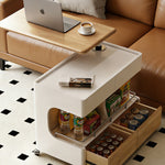 可動式折りたたみ伸縮テーブル 天然木製 リビング 昇降 サイドテーブル jx-112-18