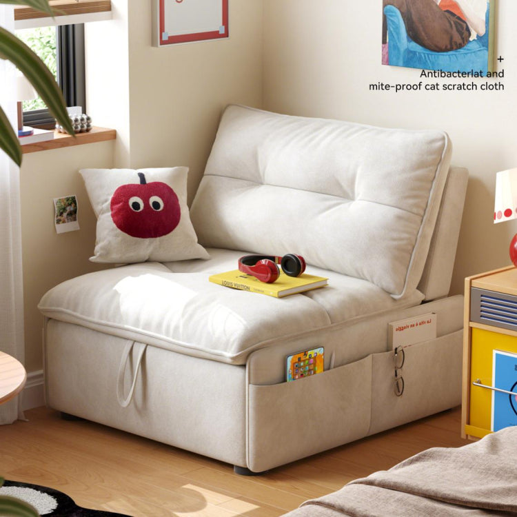 背もたれ角度調節ソファベッド 1人掛け・2人掛け対応 コンパクト設計 リクライニング機能付き モダンデザイン hemw-1109