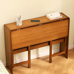 折りたたみ書桌 無垢材デスク 天然木 コンパクト 実木製 省スペース 在宅ワーク 学習机 ナチュラル G3-7224