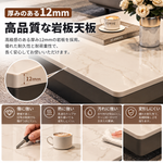 スタイリッシュなセラミックガラス製センターテーブル - モダンなリビングに最適なインテリア家具 fel-3067