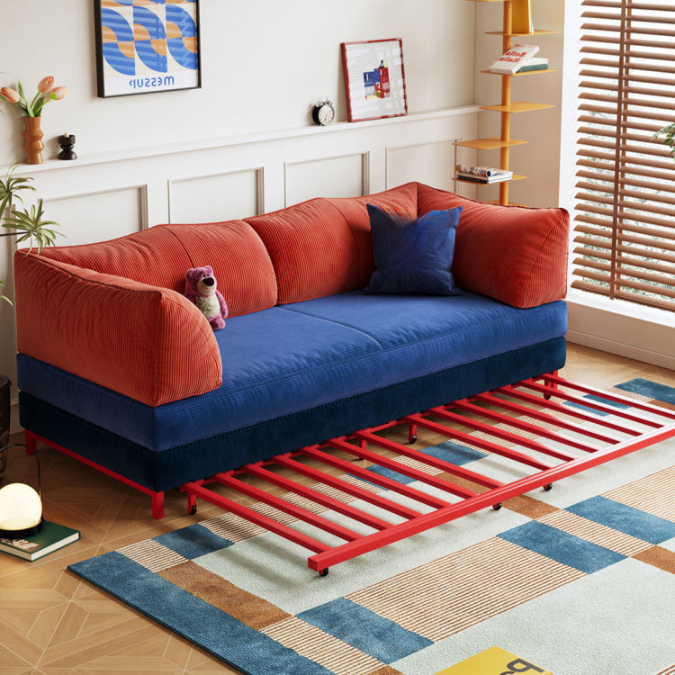 折りたたみ式 ソファベッド コーデュロイ生地 連結・分割可能 幅100～220cm 伸縮タイプ シングル～ダブル対応 モダン おしゃれ mgjjj-1138