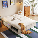 背もたれ角度調節ソファベッド 1人掛け・2人掛け対応 コンパクト設計 リクライニング機能付き モダンデザイン hemw-1109