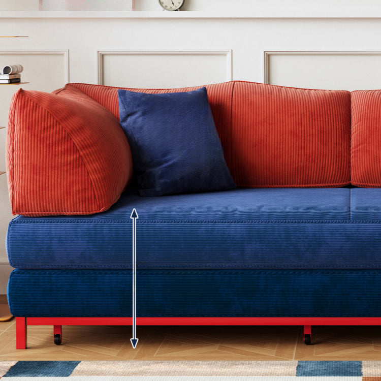 折りたたみ式 ソファベッド コーデュロイ生地 連結・分割可能 幅100～220cm 伸縮タイプ シングル～ダブル対応 モダン おしゃれ mgjjj-1138