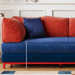 折りたたみ式 ソファベッド コーデュロイ生地 連結・分割可能 幅100～220cm 伸縮タイプ シングル～ダブル対応 モダン おしゃれ mgjjj-1138