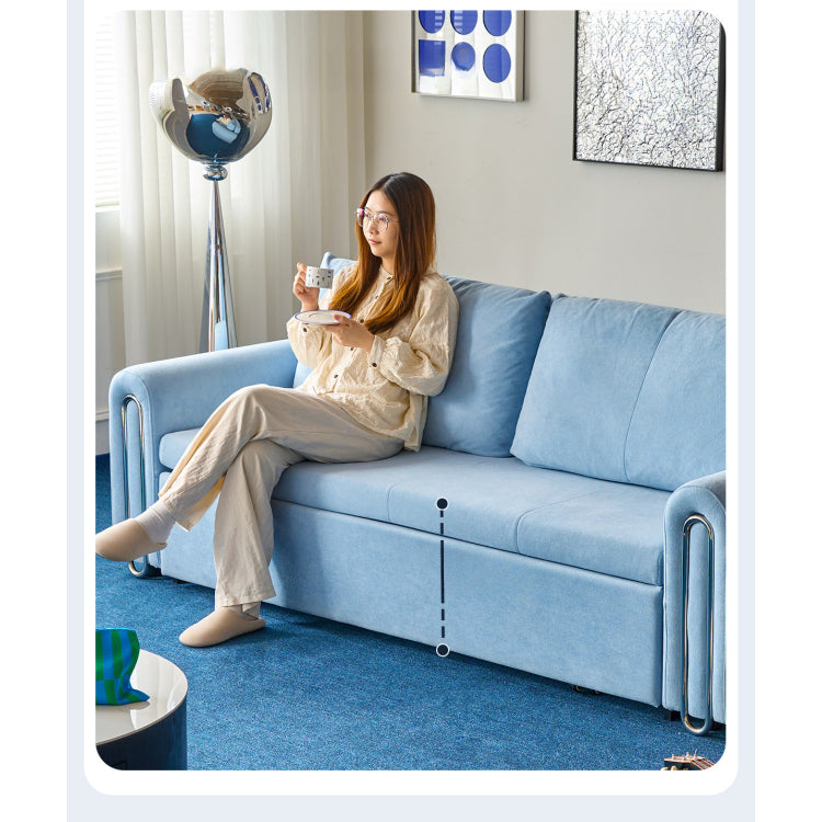 ソファベッド 布製 バウハウスデザイン スライド式 160cm?220cm ワイド対応 リビング用 モダン 高級感 mgj-1162