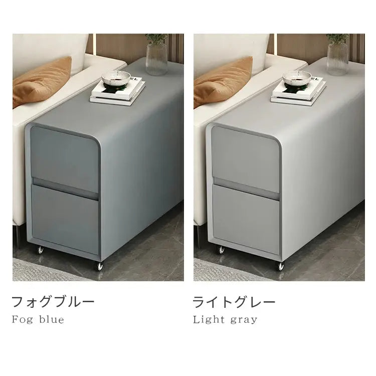 リビングサイドキャビネット可動式クリーム風スリムデザインモダンミニサイドテーブル yk-b2
