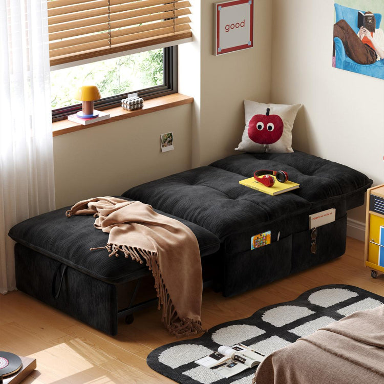 背もたれ角度調節ソファベッド 1人掛け・2人掛け対応 コンパクト設計 リクライニング機能付き モダンデザイン hemw-1109