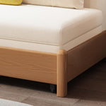 天然木 伸縮式ソファベッド｜実木フレーム ソファ兼ベッド 多サイズ対応（幅0.75～1.85m） ナチュラルデザイン G4-7278