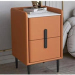 ナイトテーブル ピンク ホワイト ブラック ブラウン イエロー ベージュ ブルー グリーン ライトグレー ダークグレー PUレザー スチール 無垢材フレーム セラミック yk-07-nighttable