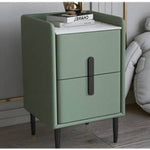 ナイトテーブル ピンク ホワイト ブラック ブラウン イエロー ベージュ ブルー グリーン ライトグレー ダークグレー PUレザー スチール 無垢材フレーム セラミック yk-07-nighttable