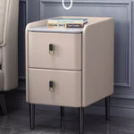 ナイトテーブル カーキ ライトグレー ピンク ミントグリーン オレンジ グリーン ブルー ブラック ブラウン ベージュ ダークグレー マイクロファイバーレザー スチール パイン セラミック yk-11-nighttable