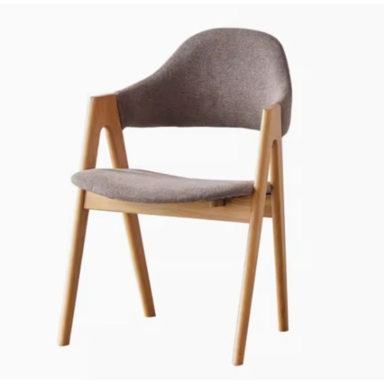 チェア グレー ブラウン オーク材 綿麻 ysys-b3124-chair