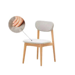 チェア グレー ダークグレー オーク材 ファブリック ysys-h6121-chair