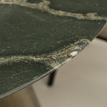 デザイナーズ 大理石ダイニングテーブル グリーン×シルバーアート 高級ラグジュアリーモダン jrjj-6772