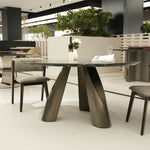 デザイナーズ 大理石ダイニングテーブル グリーン×シルバーアート 高級ラグジュアリーモダン jrjj-6772